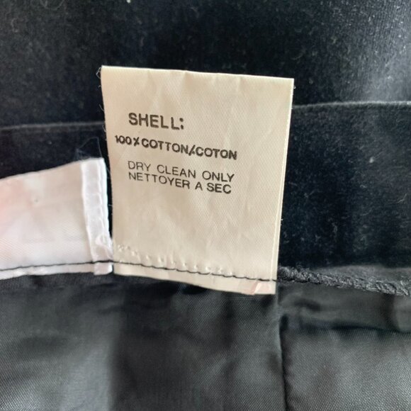 Vintage 80s 90s Black Velvet High Rise Straight Pencil Skirt - Picture 8 of 11